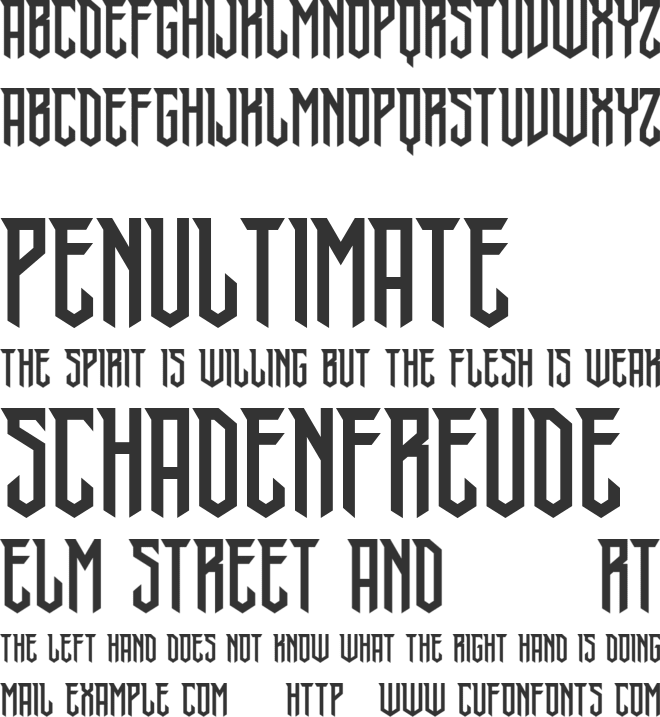 Dracula Flat font preview