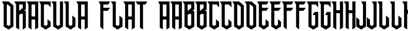 Dracula Flat font download