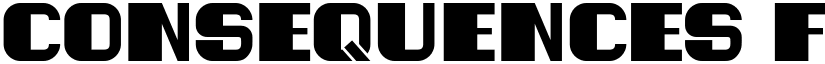 Consequences Flat font