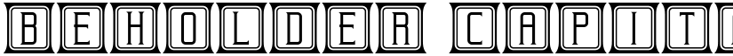 Beholder Capitals Elegant font