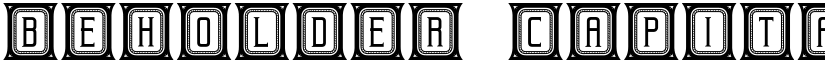 Beholder Capitals font