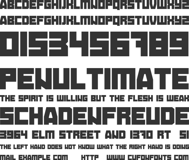 Goldeneye 007 font preview