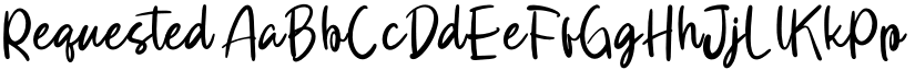 Requested font download