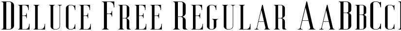 Deluce Free Regular font