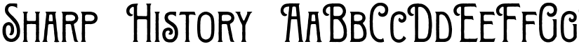 Sharp History font download