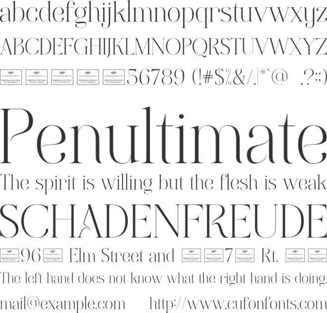 Grass Free font preview