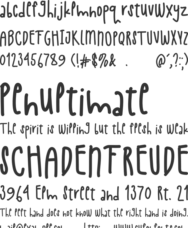 Playpen font preview