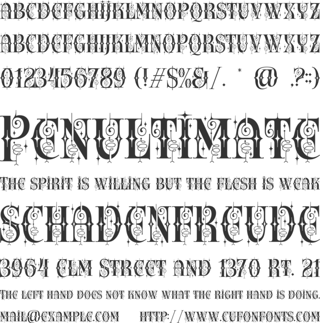 Arca Morphe font preview