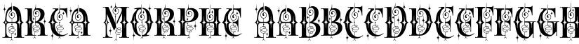 Arca Morphe font download