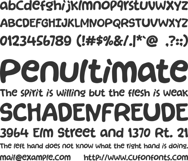 Apoca font preview