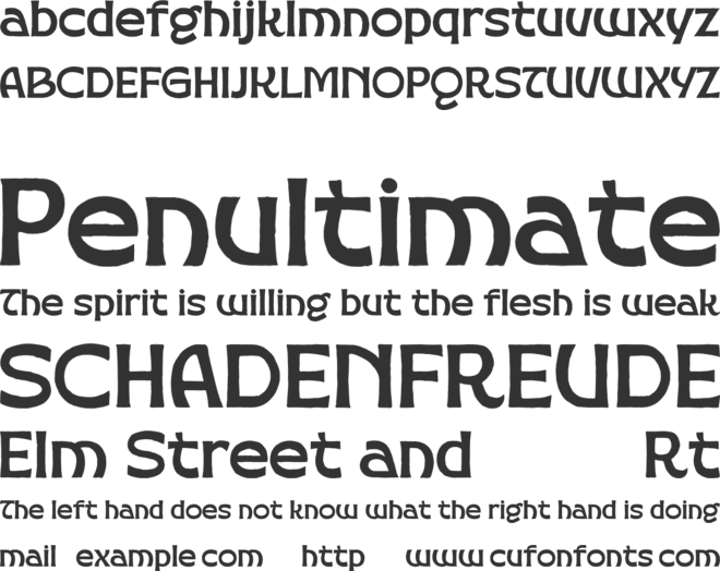 Golden Vogue font preview