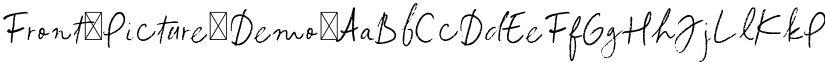 Front Picture Demo font