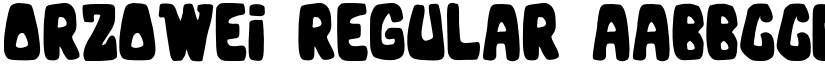 Orzowei Regular font