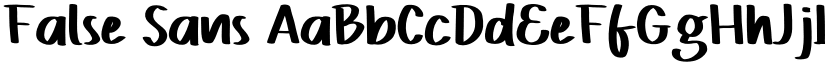 False Sans font download