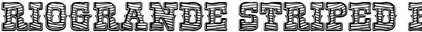 RioGrande Striped Bold font
