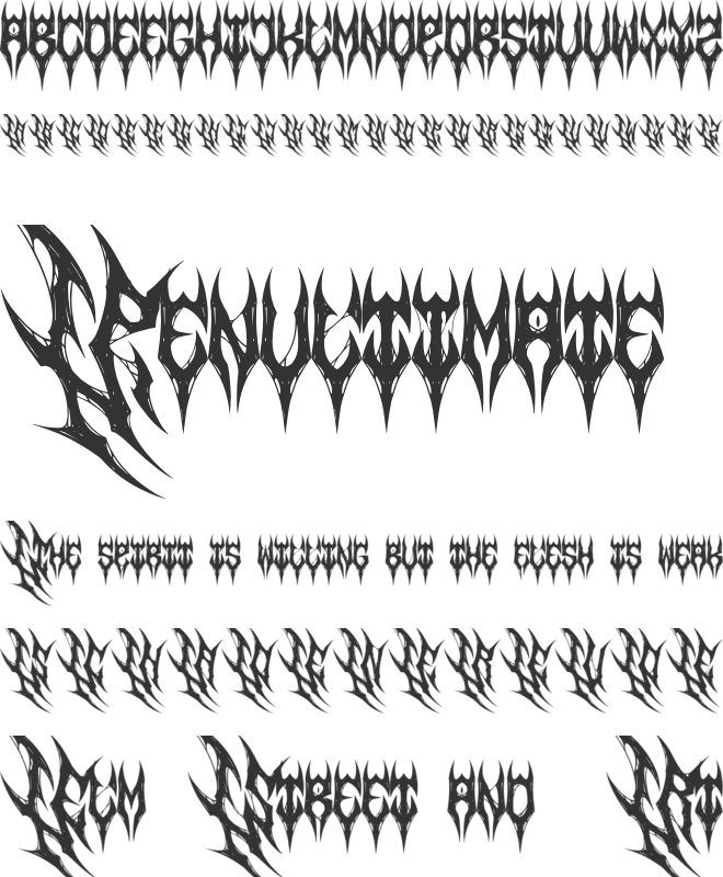 Kreanox font preview
