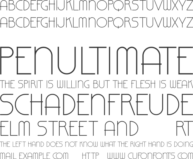 Bauhaus Extravagant font preview