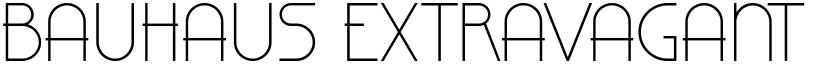 Bauhaus Extravagant font