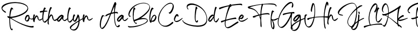 Ronthalyn font