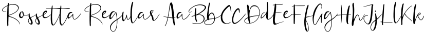 Rossetta Regular font