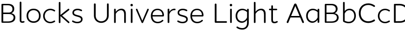 Blocks Universe Light font