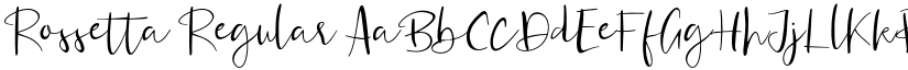 Rossetta Regular font