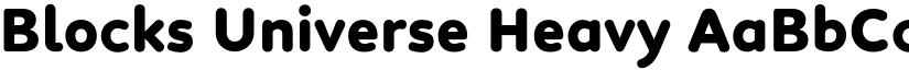 Blocks Universe Heavy font