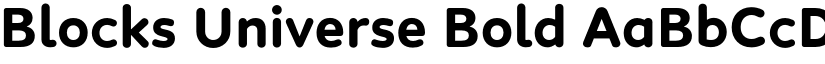 Blocks Universe Bold font