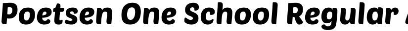 Poetsen One School font download