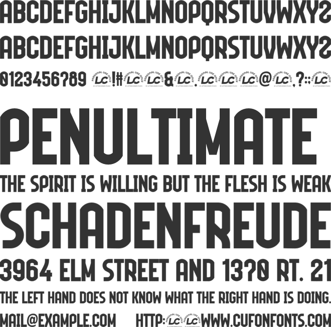 Valdavia font preview