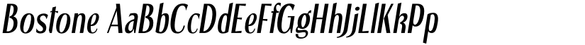 Bostone font