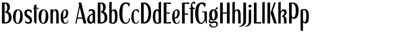 Bostone font