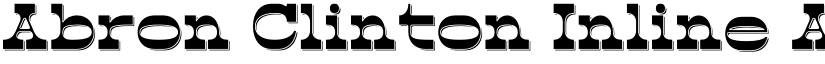 Abron Clinton Inline font download