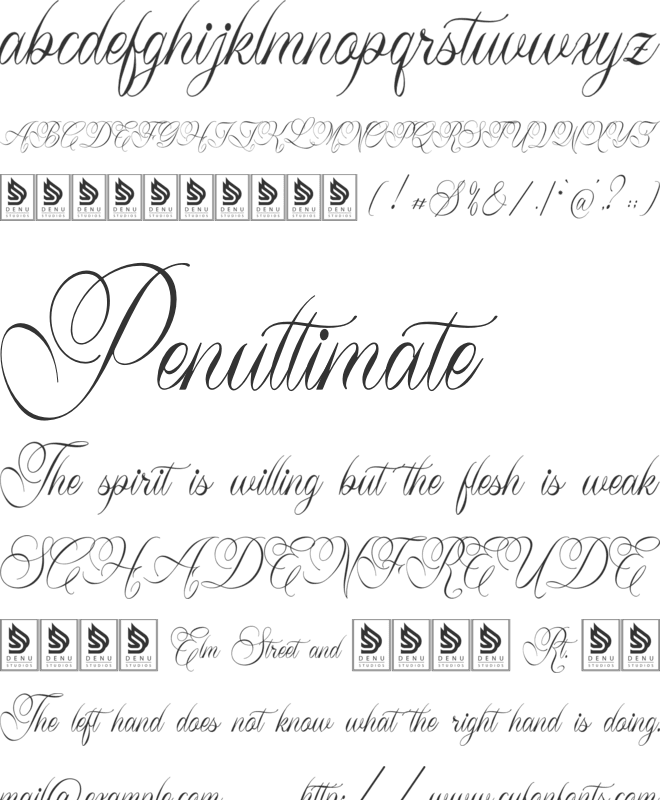 Lim Siendra font preview