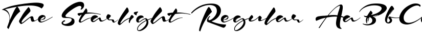 The Starlight Regular font