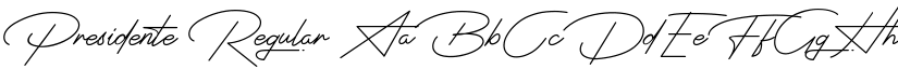 Presidente Regular font