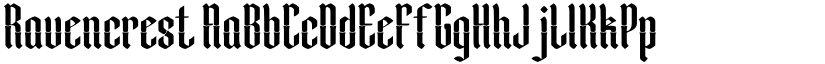 Ravencrest font