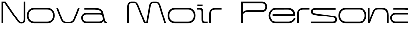 Nova Moir Personal Use Only font download