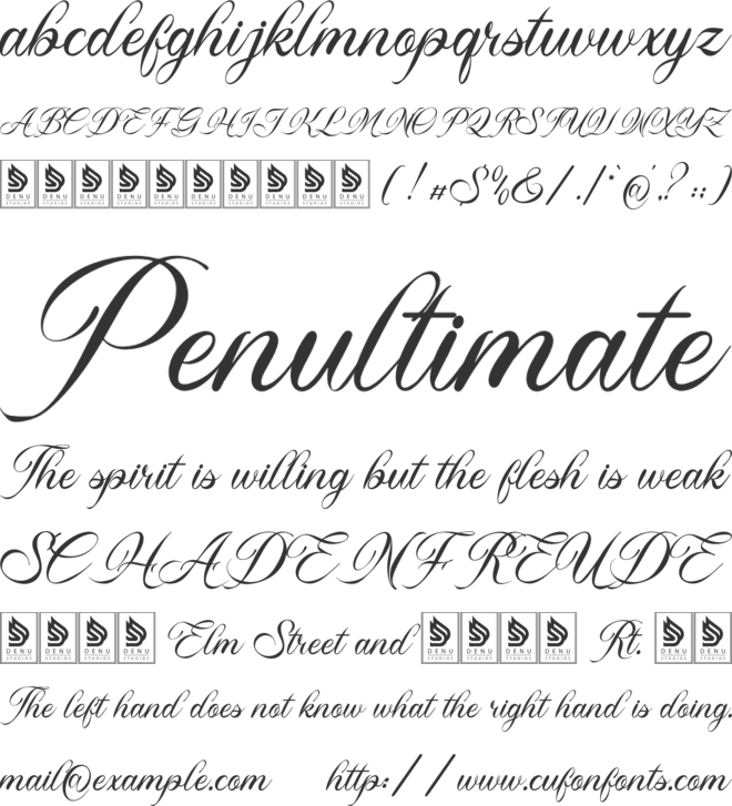 Royallique font preview