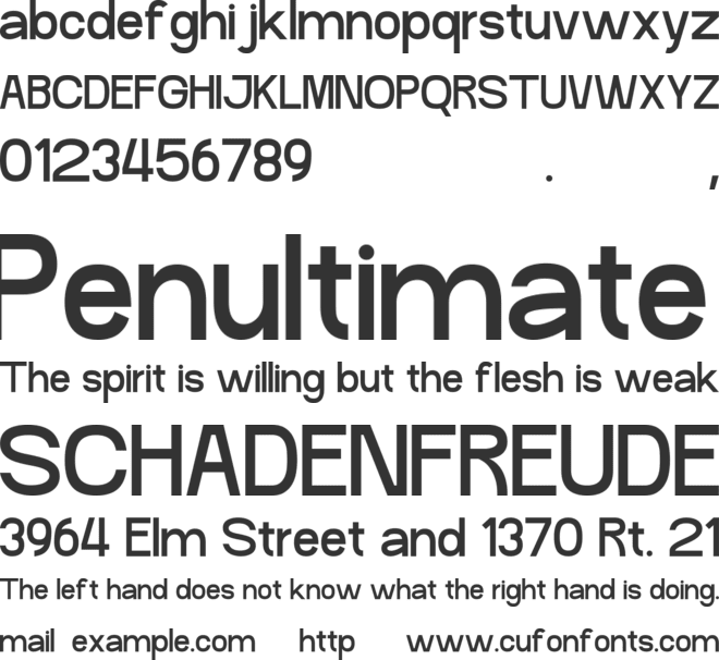 Rosvelle font preview