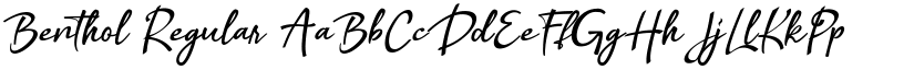 Benthol Regular font