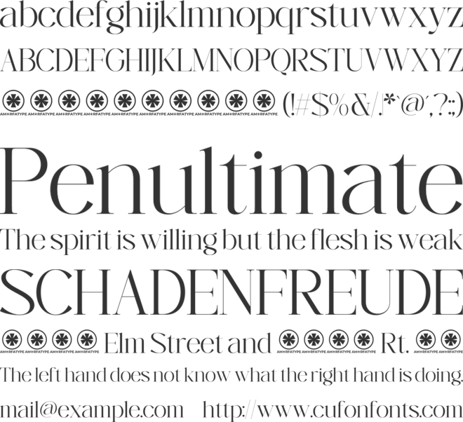 Brewligh District font preview