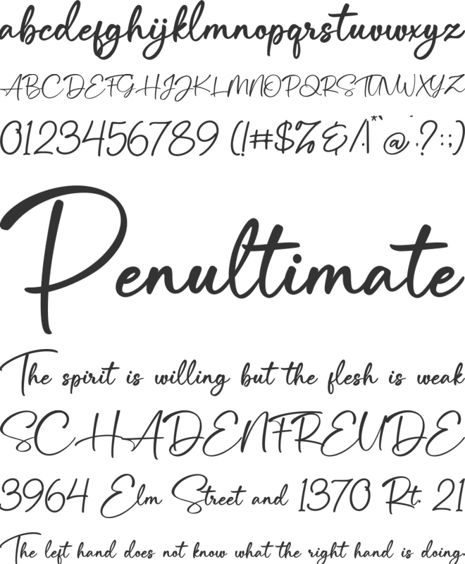 Hiragenda font preview