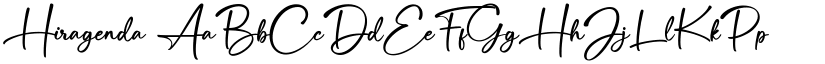 Hiragenda font