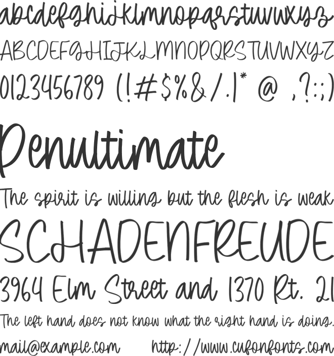 Darling Charm font preview