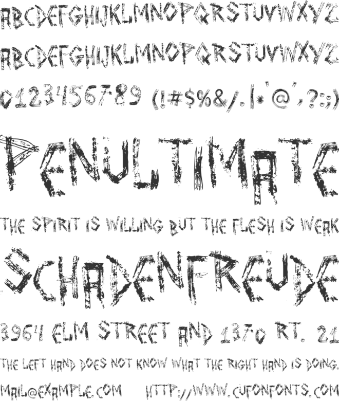 Vtks Rubberson font preview