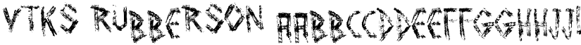 Vtks Rubberson font download