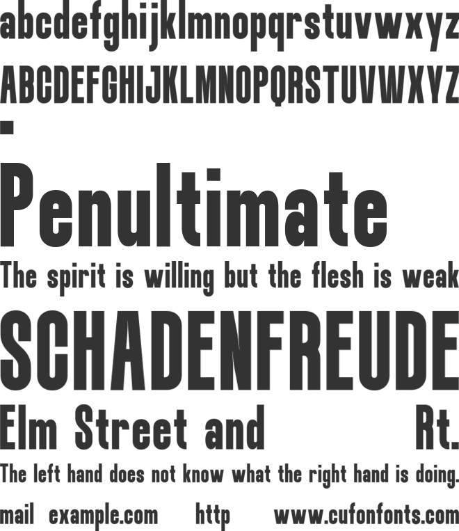 MICTEN font preview