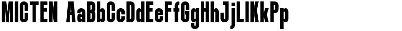 MICTEN font download