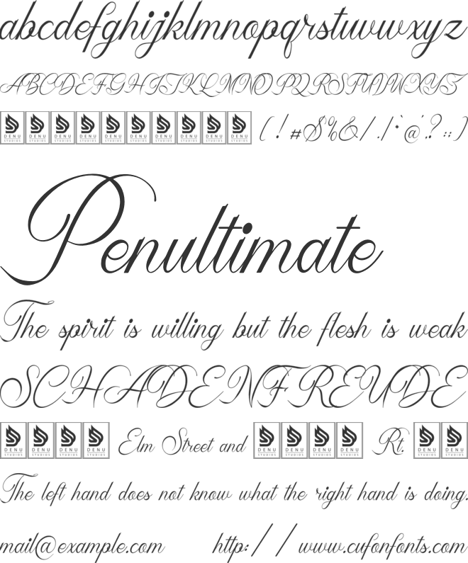 Valeysoul font preview